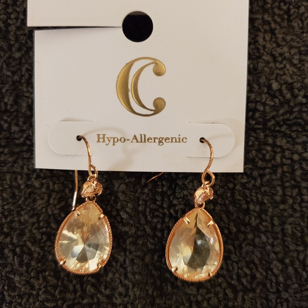 Rose Gold Bridesmaid Earrings